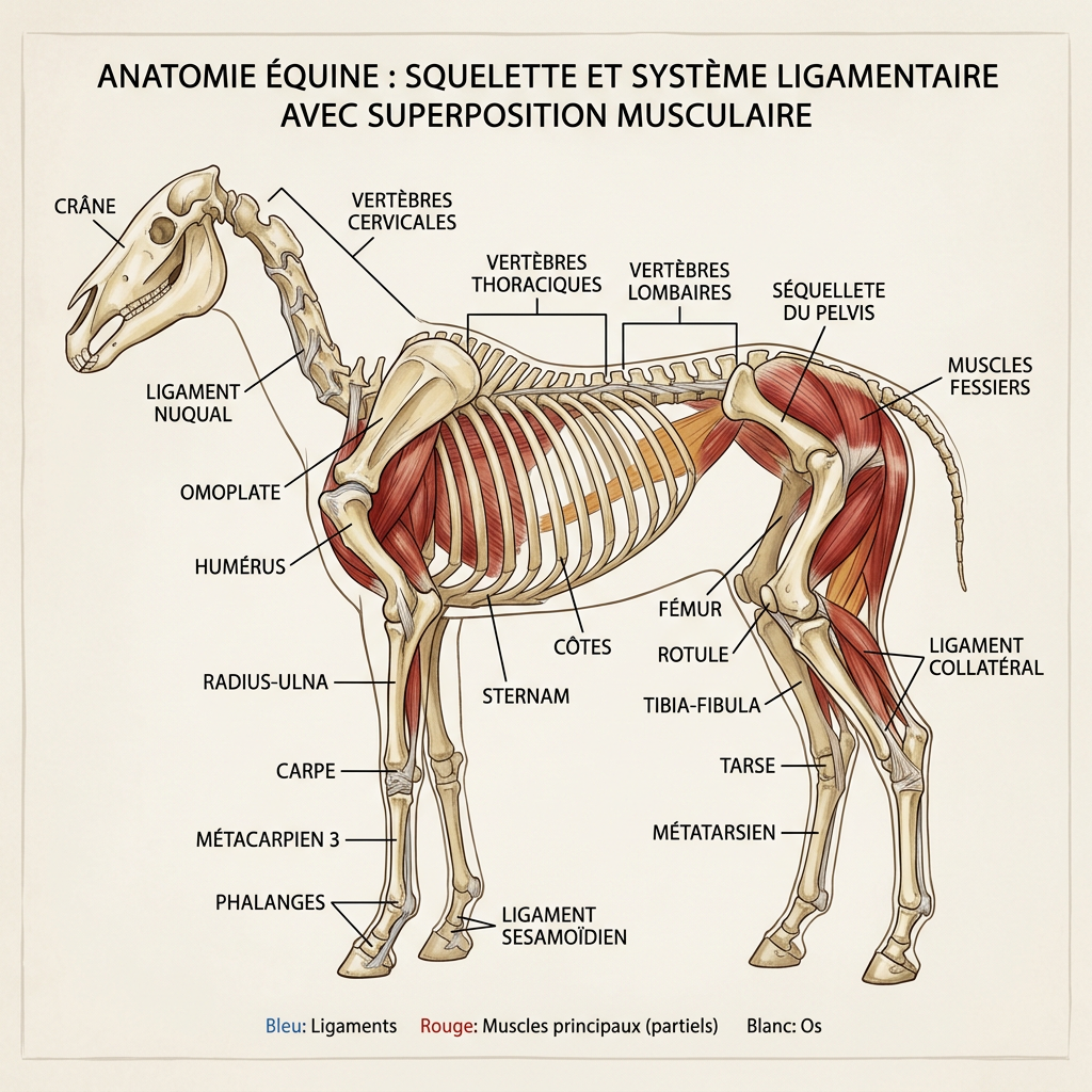 Le corps du cheval